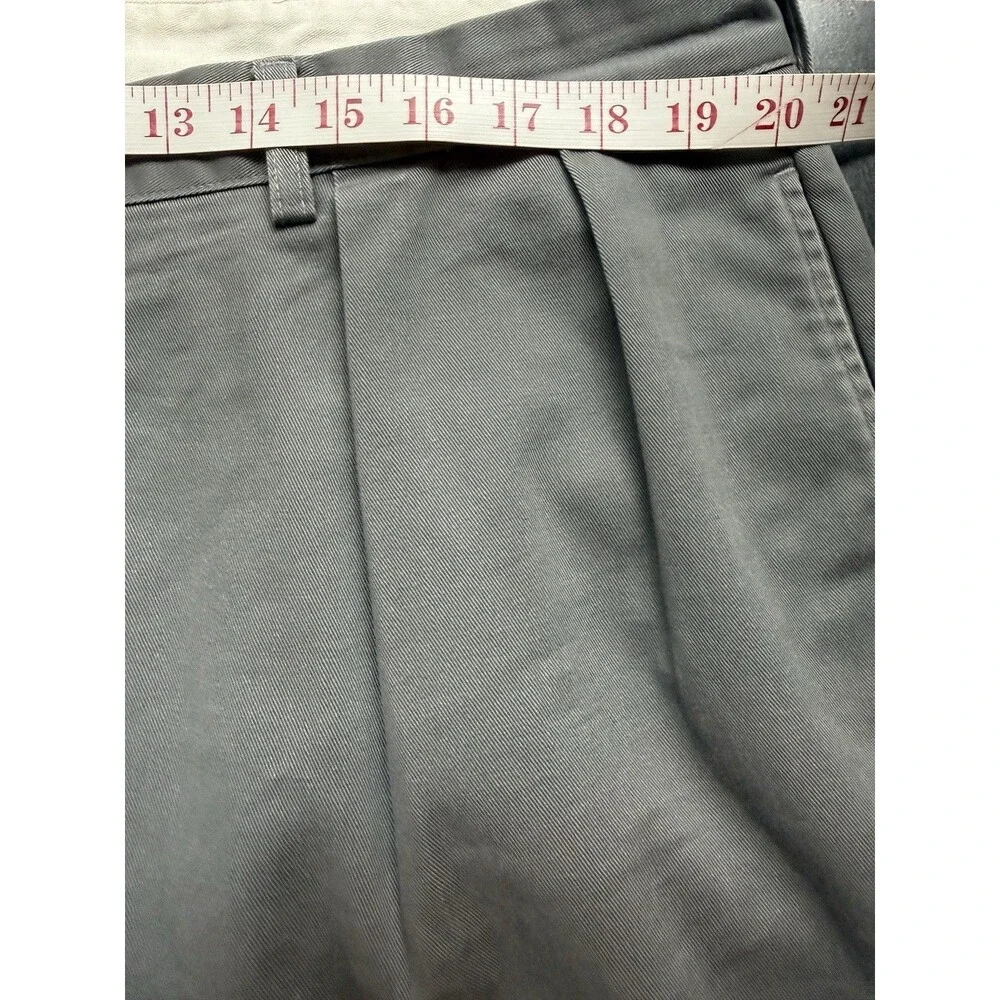 VTG Polo Ralph Lauren Men’s Andrew Pants Size 40x30 Pleated Chino Gray Preppy